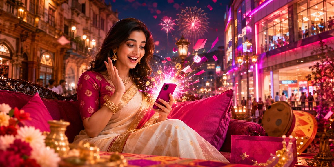 রাজশাহীতে পহেলা বৈশাখ উৎসবে মোবাইল পেমেন্টে প্রোমোশন রিডিম করছেন একজন ব্যবহারকারী